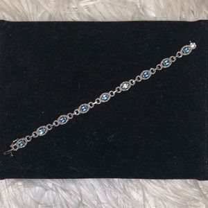 Aquamarine bracelet, March birthstone